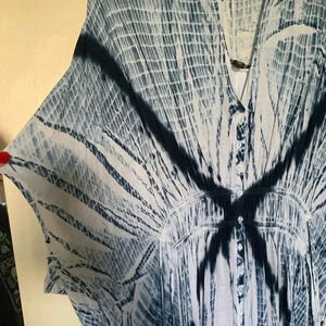 Beautiful Blue and White Lucky Brand Dress